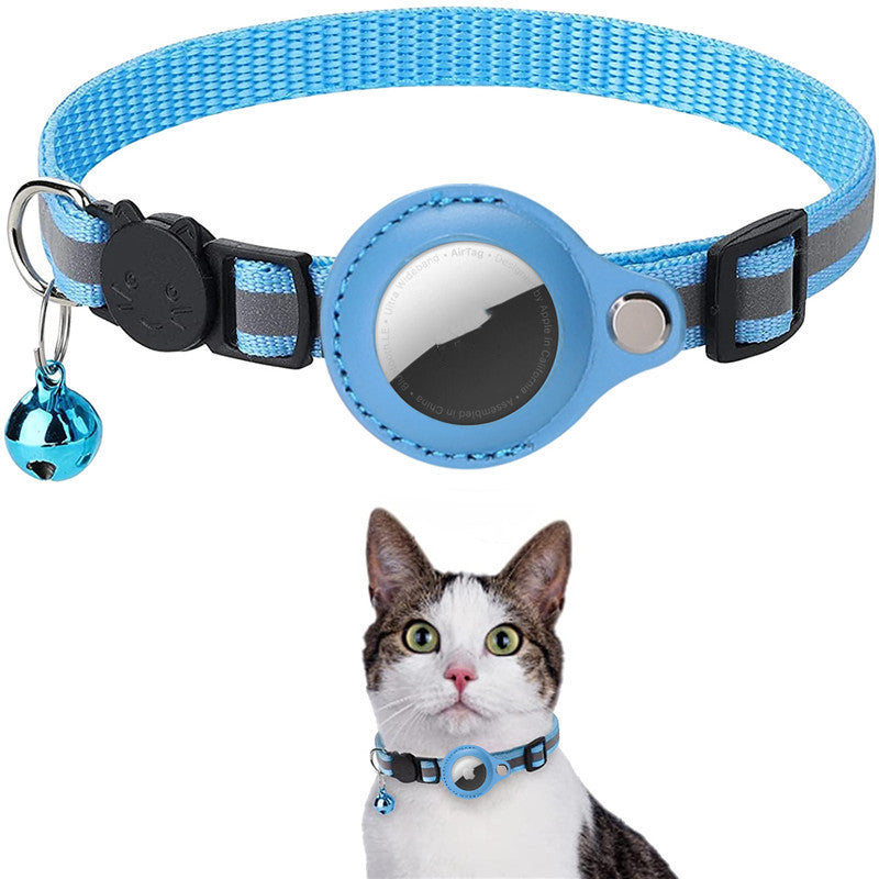 Reflective Waterproof AirTag Pet Collar with Protective Holder for Dogs and Cats