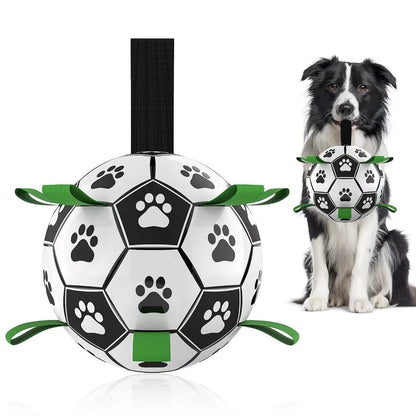 Interactive Dog Football Toy Ball – Durable Outdoor Dog Soccer Ball for Large Dogs, Training & Exercise Toy