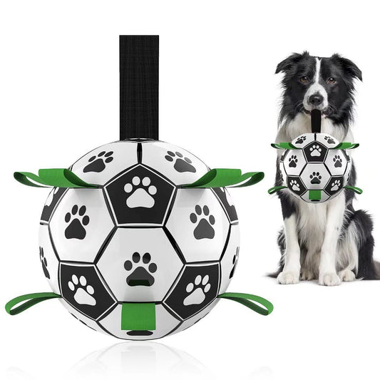 Interactive Dog Football Toy Ball – Durable Outdoor Dog Soccer Ball for Large Dogs, Training & Exercise Toy