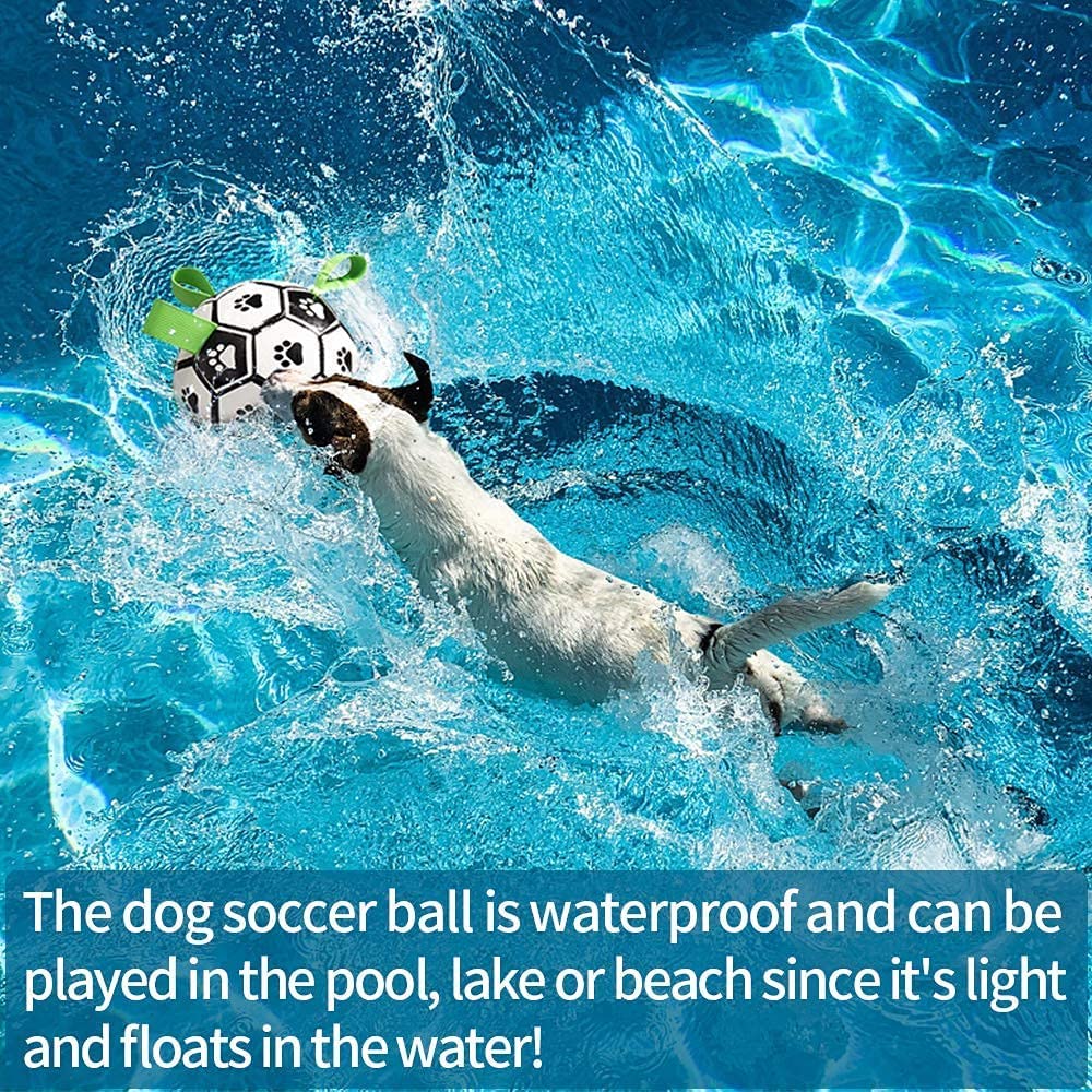 Interactive Dog Football Toy Ball – Durable Outdoor Dog Soccer Ball for Large Dogs, Training & Exercise Toy