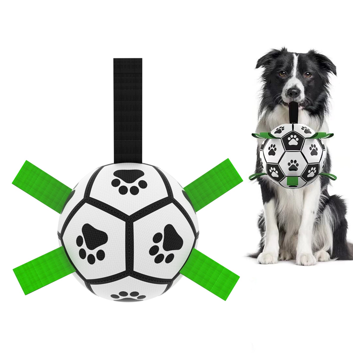 Interactive Dog Football Toy Ball – Durable Outdoor Dog Soccer Ball for Large Dogs, Training & Exercise Toy