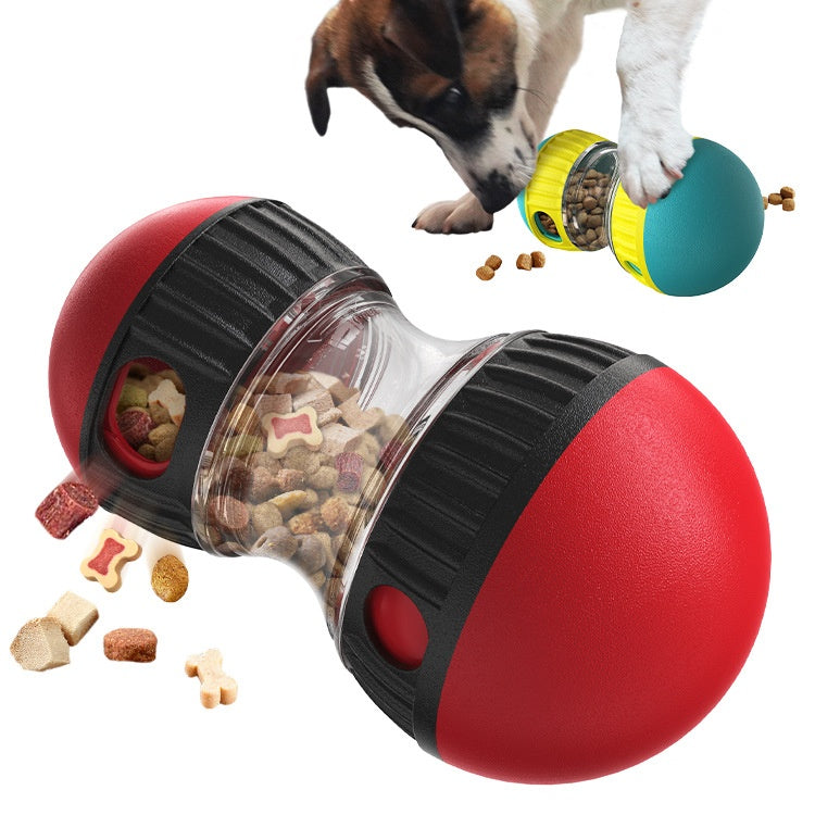 Interactive Food Dispensing Dog Toy – Slow Feeder Tumbler Ball Puzzle for Mental Stimulation & Healthy Digestion
