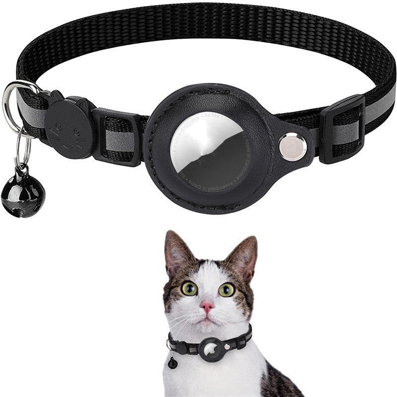 Reflective Waterproof AirTag Pet Collar with Protective Holder for Dogs and Cats
