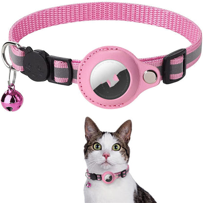 Reflective Waterproof AirTag Pet Collar with Protective Holder for Dogs and Cats