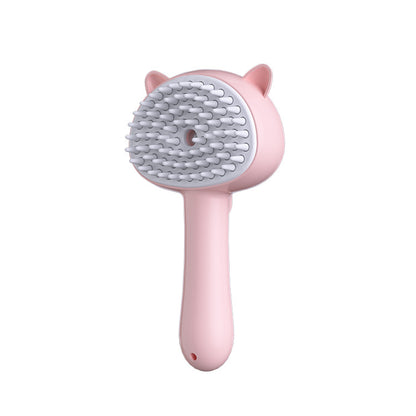 Multifunctional Mist Pet Hair Brush for Dogs & Cats – Rechargeable Self-Cleaning Grooming Brush