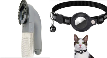 Reflective Waterproof AirTag Pet Collar with Protective Holder for Dogs and Cats