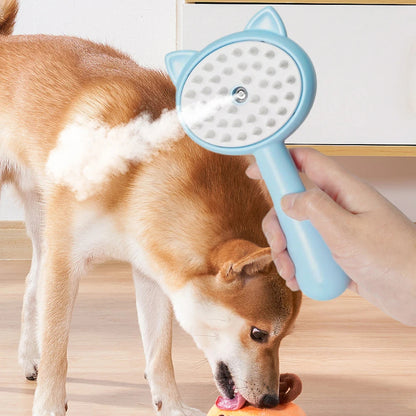 Multifunctional Mist Pet Hair Brush for Dogs & Cats – Rechargeable Self-Cleaning Grooming Brush
